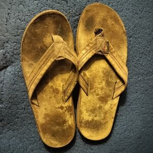 Men's Classic Genuine Leather Rainbow Brand Sandals size 7/8